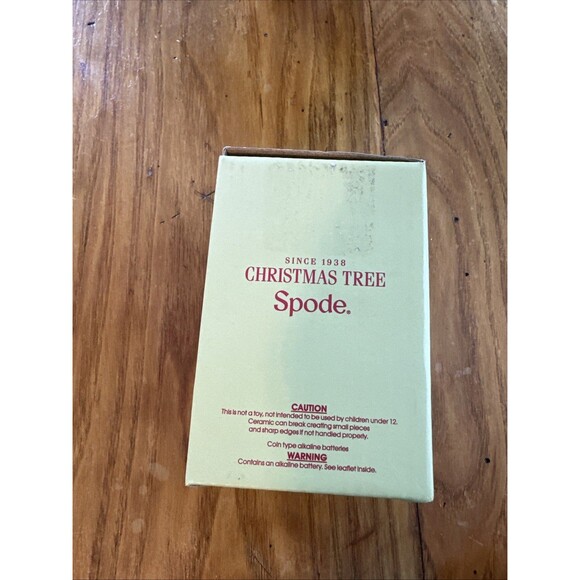 Spode Christmas Tree Multicolor LED Tree Ornament, Earthenware & Glass New B1076 - Picture 5 of 5